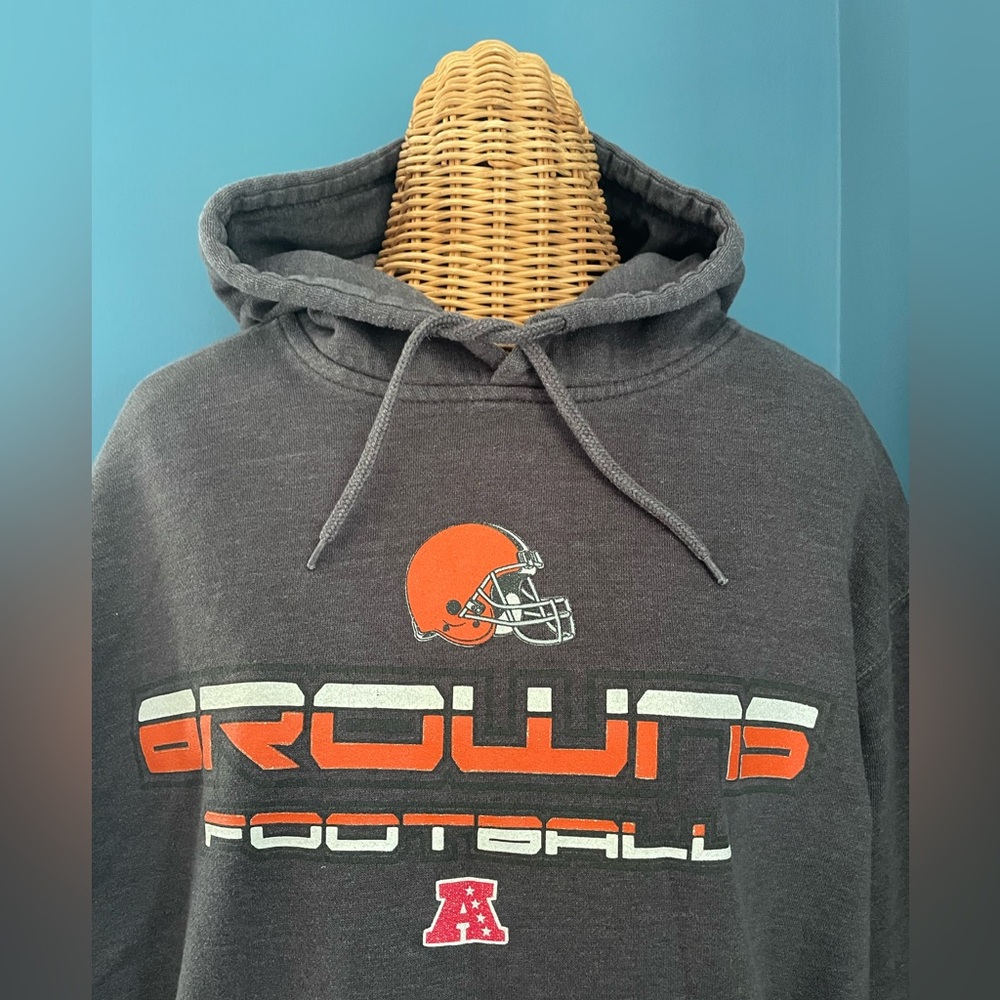 NFL Cleveland Browns BROWN Hoodie. M or L. Vintage 2013.